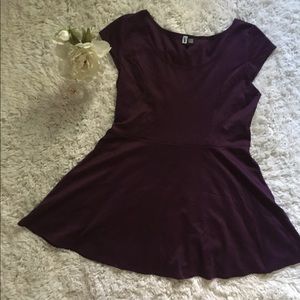 Eggplant Short Sleeve Dress- WORN ONCE